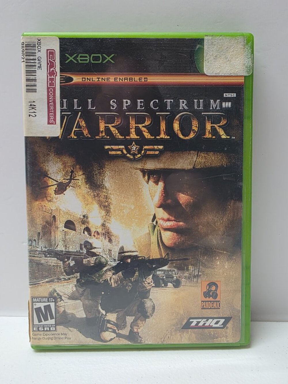 Original Xbox Full Spectrum Warrior Game Complete With Instructions
